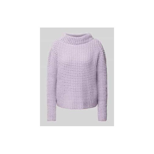Sweter z dzianiny ze stójką ze sklepu Peek&Cloppenburg  w kategorii Swetry damskie - zdjęcie 177953272