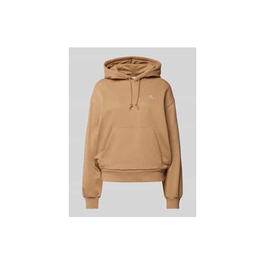Kurtka z kapturem i wyhaftowanym logo model ‘HOODED CASEY’ ze sklepu Peek&Cloppenburg  w kategorii Bluzy damskie - zdjęcie 177953453