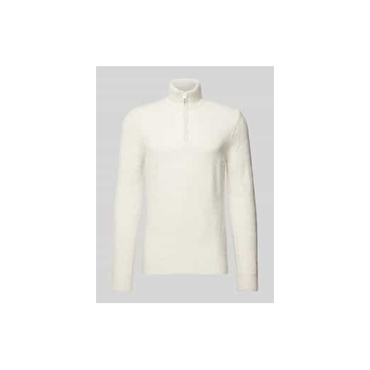 Sweter z dzianiny z kołnierzem model ‘CILUCA’ ze sklepu Peek&Cloppenburg  w kategorii Swetry męskie - zdjęcie 177953463