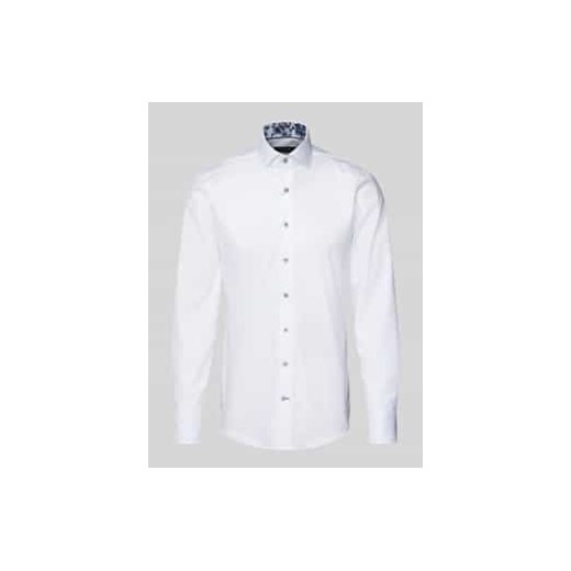 Koszula biznesowa o kroju slim fit z kołnierzykiem typu kent model ‘Savio’ ze sklepu Peek&Cloppenburg  w kategorii Koszule męskie - zdjęcie 177953803