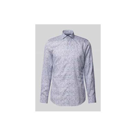 Koszula biznesowa o kroju slim fit z kołnierzykiem typu cutaway ze sklepu Peek&Cloppenburg  w kategorii Koszule męskie - zdjęcie 177954753