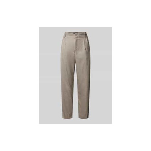 Spodnie materiałowe o kroju regular fit z zakładkami w pasie model ‘DISPATCH’ ze sklepu Peek&Cloppenburg  w kategorii Spodnie damskie - zdjęcie 177954883