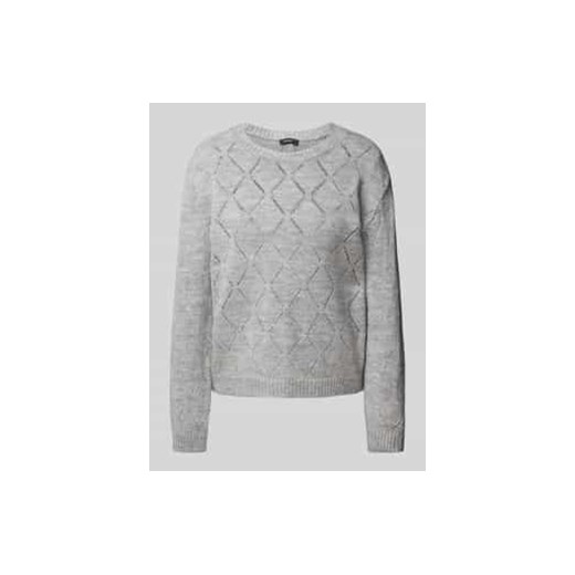 Sweter z dzianiny z ażurowym wzorem ze sklepu Peek&Cloppenburg  w kategorii Swetry damskie - zdjęcie 177955023