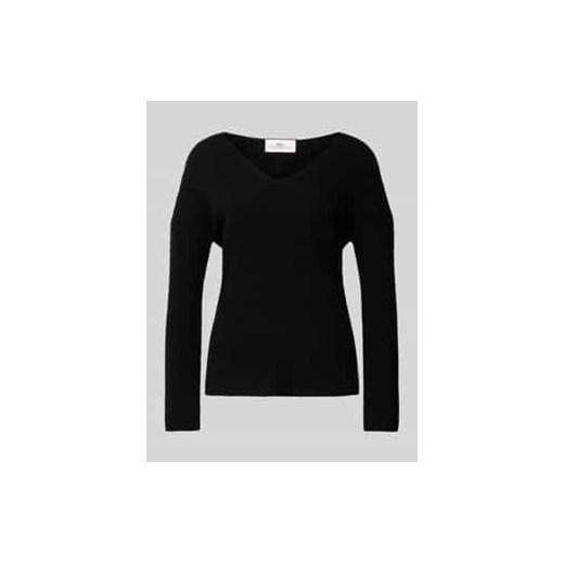 Sweter z dzianiny z kaszmiru z dekoltem w serek ze sklepu Peek&Cloppenburg  w kategorii Swetry damskie - zdjęcie 177955063