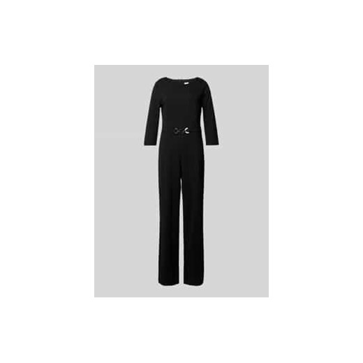 Kombinezon o kroju regular fit z lejącej mieszanki wiskozy z ozdobnym paskiem ze sklepu Peek&Cloppenburg  w kategorii Kombinezony damskie - zdjęcie 177955080