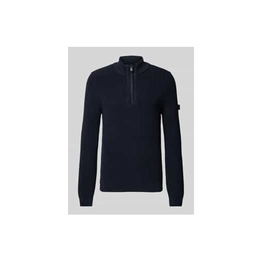 Sweter z dzianiny z kołnierzem ze sklepu Peek&Cloppenburg  w kategorii Swetry męskie - zdjęcie 177955231