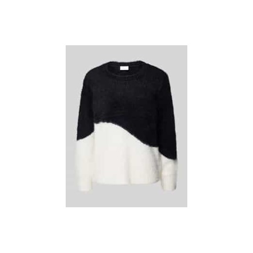 Sweter z dzianiny z okrągłym dekoltem model ‘FEATHER’ ze sklepu Peek&Cloppenburg  w kategorii Swetry damskie - zdjęcie 177955263