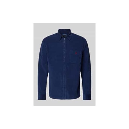 Koszula casualowa o kroju classic fit z zamkiem błyskawicznym na całej długości ze sklepu Peek&Cloppenburg  w kategorii Koszule męskie - zdjęcie 177955412