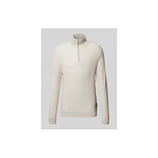 Bluza o kroju regular fit z kołnierzem i prążkowanymi wykończeniami ze sklepu Peek&Cloppenburg  w kategorii Bluzy męskie - zdjęcie 177955951
