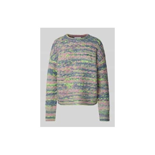 Sweter z dzianiny z okrągłym dekoltem ze sklepu Peek&Cloppenburg  w kategorii Swetry damskie - zdjęcie 177956392