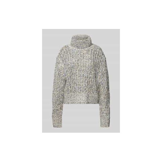 Sweter z dzianiny z prążkowanymi wykończeniami model ‘BETHY’ ze sklepu Peek&Cloppenburg  w kategorii Swetry damskie - zdjęcie 177956522
