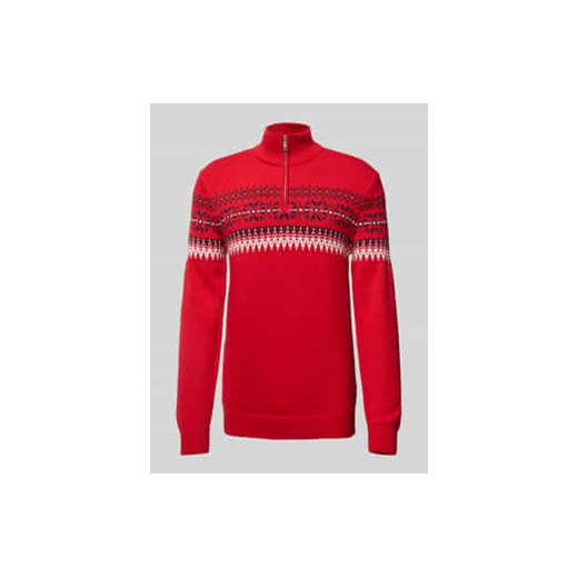 Sweter z dzianiny ze stójką ze sklepu Peek&Cloppenburg  w kategorii Swetry męskie - zdjęcie 177956743