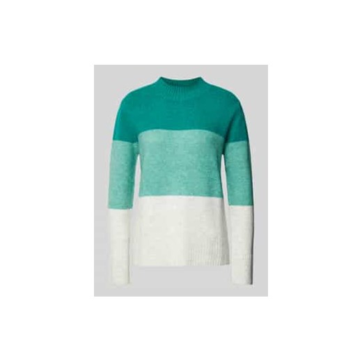 Sweter z dzianiny o kroju regular fit w stylu Colour Blocking ze sklepu Peek&Cloppenburg  w kategorii Swetry damskie - zdjęcie 177957022
