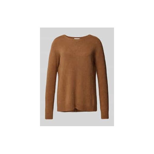 Sweter z dzianiny z prążkowanymi wykończeniami ze sklepu Peek&Cloppenburg  w kategorii Swetry damskie - zdjęcie 177957284