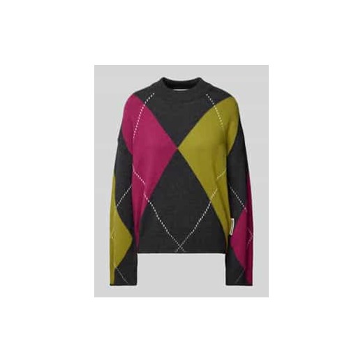 Sweter z dzianiny o kroju oversized z mieszanki wełny model ‘ELGIAS’ ze sklepu Peek&Cloppenburg  w kategorii Swetry damskie - zdjęcie 177957992
