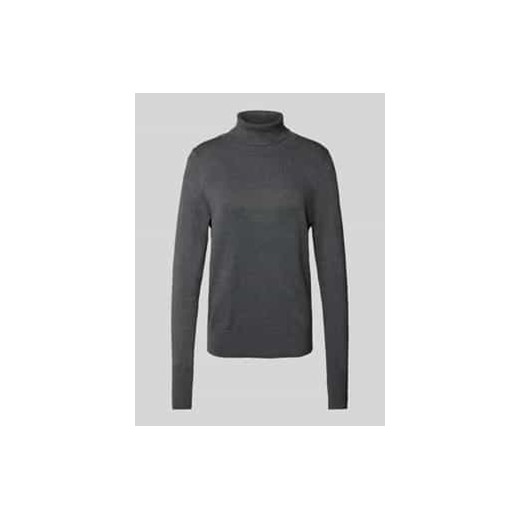 Sweter z wywijanym kołnierzem o kroju regular fit z wiskozą ze sklepu Peek&Cloppenburg  w kategorii Swetry damskie - zdjęcie 177958161