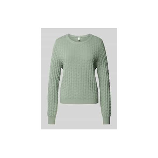 Sweter z dzianiny z fakturowanym wzorem ze sklepu Peek&Cloppenburg  w kategorii Swetry damskie - zdjęcie 177958602