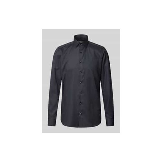 Koszula biznesowa o kroju body fit z fakturowanym wzorem ze sklepu Peek&Cloppenburg  w kategorii Koszule męskie - zdjęcie 177958874
