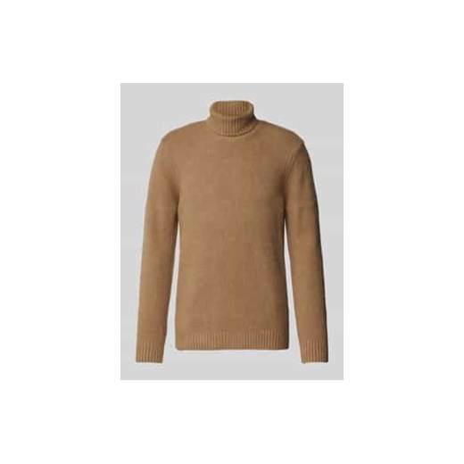 Sweter z dzianiny z golfem ze sklepu Peek&Cloppenburg  w kategorii Swetry męskie - zdjęcie 177959072