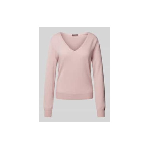 Sweter z kaszmiru z zaokrąglonym dekoltem w serek ze sklepu Peek&Cloppenburg  w kategorii Swetry damskie - zdjęcie 177959334