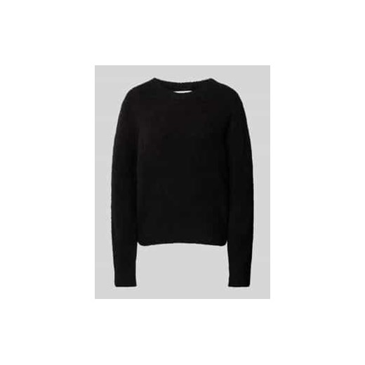 Sweter o kroju regular fit z bouclé z mieszanki żywej wełny i wełny z alpaki ze sklepu Peek&Cloppenburg  w kategorii Swetry damskie - zdjęcie 177959401