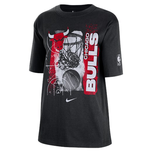 T-shirt damski Nike NBA Chicago Bulls Courtside - Czerń Nike XL (EU 48-50) Nike poland