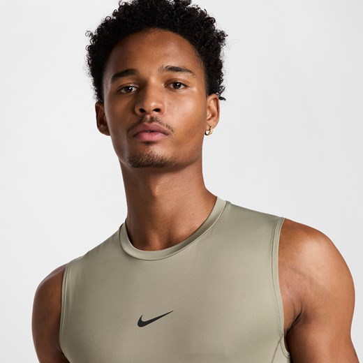 Męska przylegająca koszulka bez rękawów do fitnessu Dri-FIT Nike Pro - Zieleń Nike L Nike poland