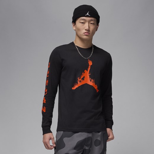 Męski T-shirt z długim rękawem Jordan - Czerń Jordan M Nike poland