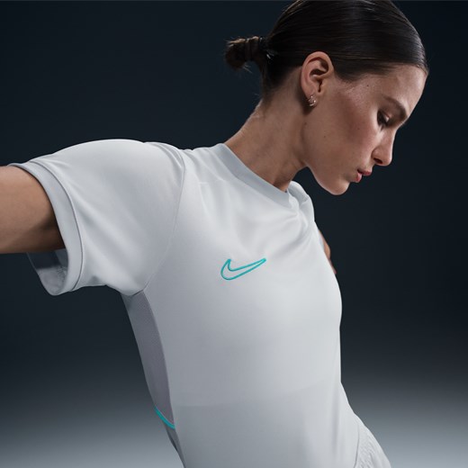 Damska koszulka piłkarska Dri-FIT Nike Academy - Szary Nike XS (EU 32-34) Nike poland