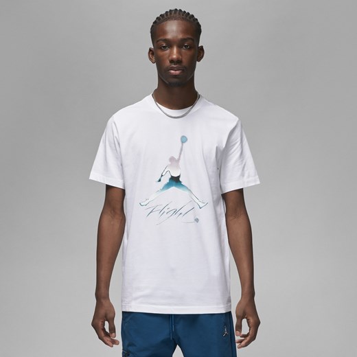 Męski T-shirt z nadrukiem Jordan - Biel Jordan XL Nike poland