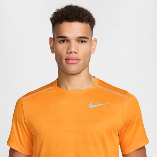 Męska koszulka z krótkim rękawem do biegania Nike Miler - Żółty Nike S Nike poland