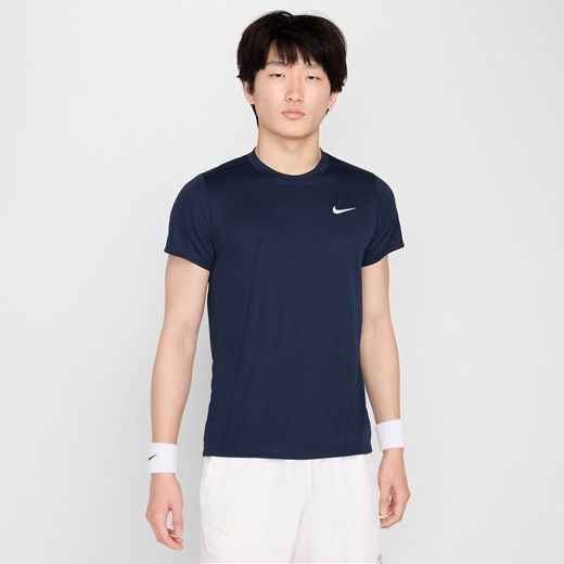 Męska koszulka do tenisa Dri-FIT NikeCourt Victory - Niebieski Nike M Nike poland