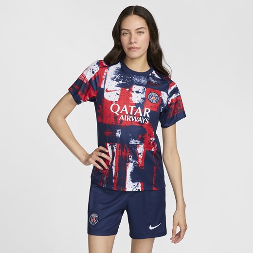 Damska przedmeczowa koszulka piłkarska Nike Dri-FIT Paris Saint-Germain Academy Nike S (EU 36-38) Nike poland