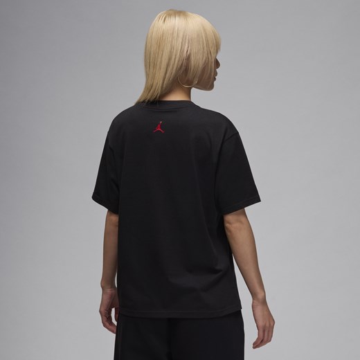 Damski T-shirt z nadrukiem Jordan - Czerń Jordan M (EU 40-42) Nike poland