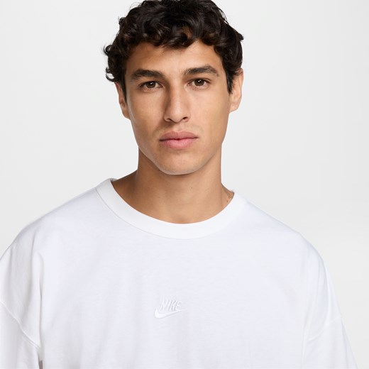 Męski powiększony T-shirt Nike Sportswear Premium Essentials - Biel Nike 3XL Nike poland