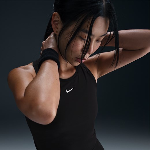 Damska koszulka tenisowa bez rękawów Dri-FIT Nike Victory - Czerń Nike XL (EU 48-50) Nike poland