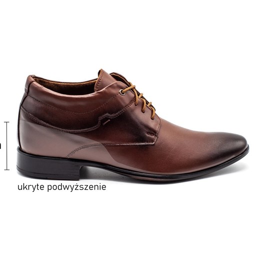 Lukas Buty męskie podwyższające 300LU brązowe ze sklepu ButyModne.pl w kategorii Buty zimowe męskie - zdjęcie 177967132