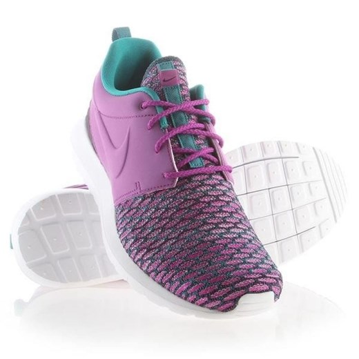 Buty Nike Roshe Nm Flyknit Prm M 746825-500 fioletowe ze sklepu ButyModne.pl w kategorii Buty sportowe męskie - zdjęcie 177967141