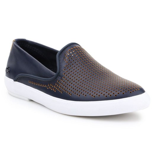 Buty Lacoste W 7-31CAW01272M3 niebieskie ze sklepu ButyModne.pl w kategorii Trampki damskie - zdjęcie 177967212