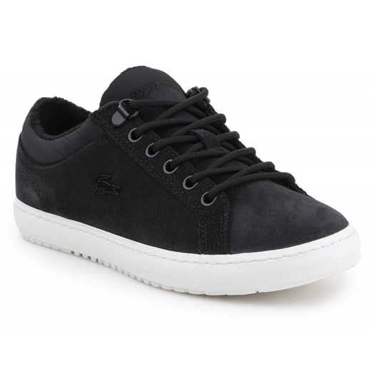 Buty Lacoste Straightset Insulate 319 1 Cfa W 7-38CFA0008454 czarne ze sklepu ButyModne.pl w kategorii Trampki damskie - zdjęcie 177967244