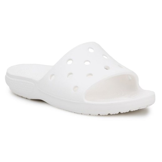 Klapki Crocs Classic Slide 206121-100 białe ze sklepu ButyModne.pl w kategorii Klapki damskie - zdjęcie 177967300