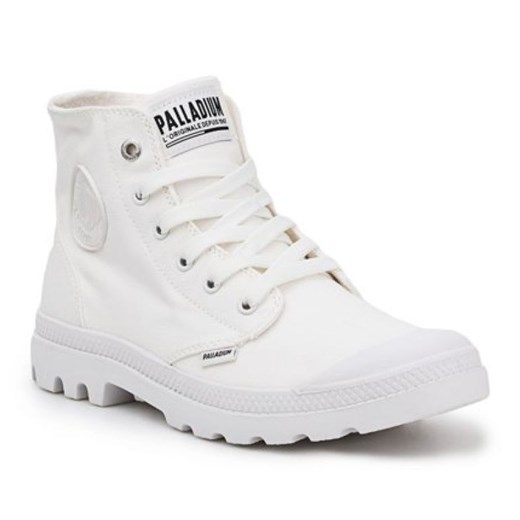 Buty Palladium Pampa Hi Mono 73089-116 białe ze sklepu ButyModne.pl w kategorii Workery damskie - zdjęcie 177967342