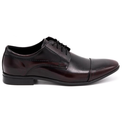 Olivier Buty męskie wizytowe 294LU wiśnia czerwone ze sklepu ButyModne.pl w kategorii Buty eleganckie męskie - zdjęcie 177967492