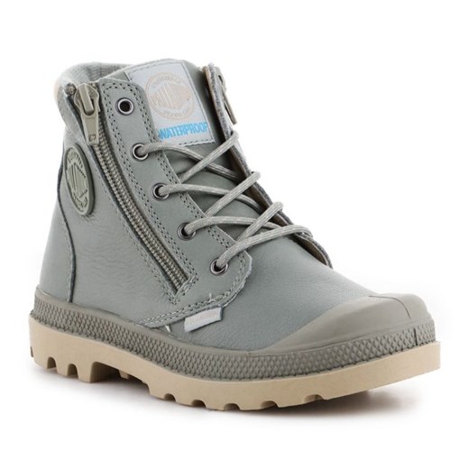 Buty Palladium Pampa Hi Cuff Wp 53476-344-M szare ze sklepu ButyModne.pl w kategorii Buty zimowe dziecięce - zdjęcie 177967544