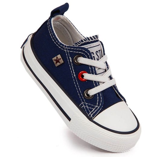 Trampki niskie Big Star HH374195 granatowe niebieskie ze sklepu ButyModne.pl w kategorii Buciki niemowlęce - zdjęcie 177967612