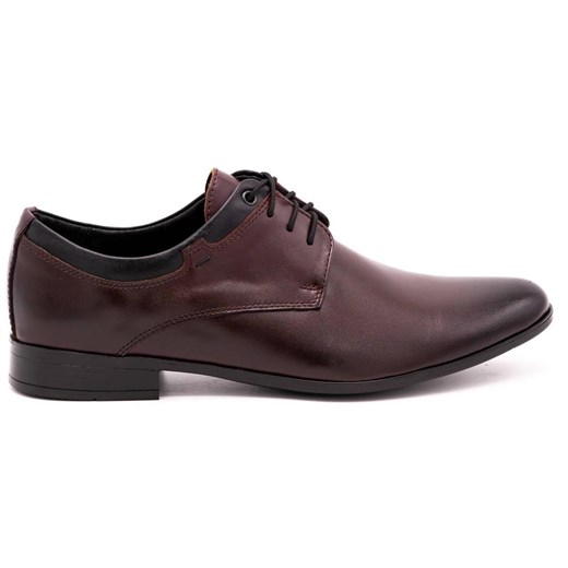 Olivier Buty męskie skórzane wizytowe 263LU kabir z czarnym brązowe ze sklepu ButyModne.pl w kategorii Buty eleganckie męskie - zdjęcie 177967634