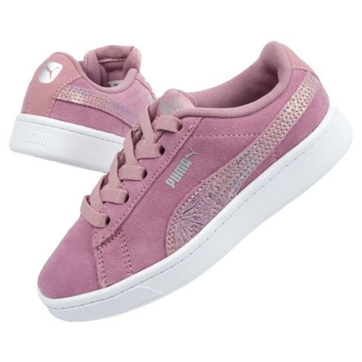 Buty Puma Vikky 373166 02 różowe ze sklepu ButyModne.pl w kategorii Trampki dziecięce - zdjęcie 177967641