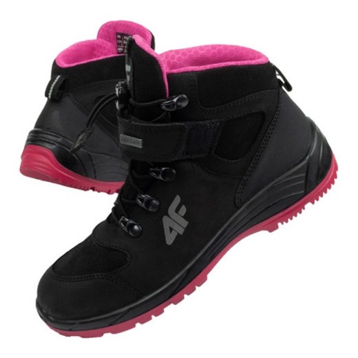 Buty trekkingowe 4F HJZ21-JOBMW251 21S czarne ze sklepu ButyModne.pl w kategorii Buty zimowe dziecięce - zdjęcie 177967643