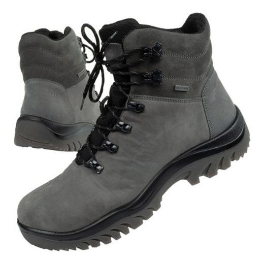 Buty trekkingowe 4F OBMH255 25S szare ze sklepu ButyModne.pl w kategorii Buty trekkingowe męskie - zdjęcie 177967644