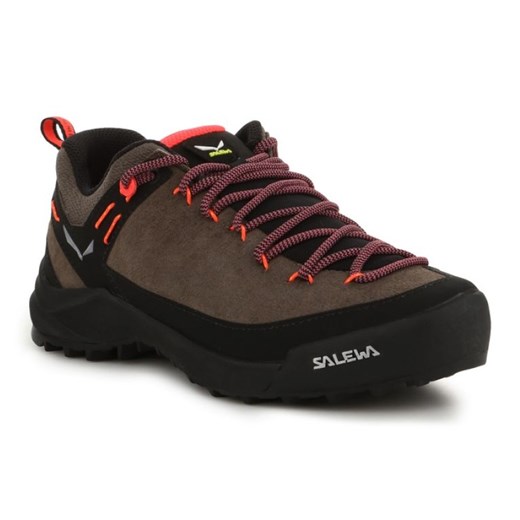 Buty Salewa Wildfire Leather 61396-7953 brązowe ze sklepu ButyModne.pl w kategorii Buty trekkingowe damskie - zdjęcie 177967674